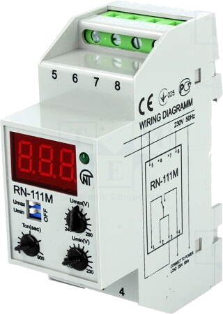 Releu protectie supra si sub tensiunce 230VAC DIN SPDT RN